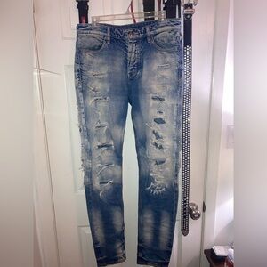 Heavily Distressed Ksubi jeans